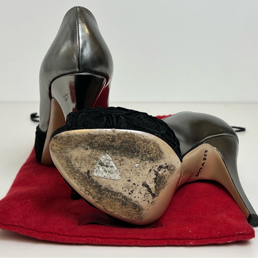 Valentino rose metallic platform stilettos - Picture 5 of 6
